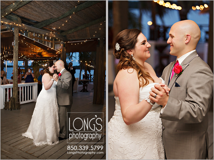 Jennie and Matt's Lake Bryan wedding at Paradise Cove in Orlando photographed by wedding photographers Long's Photography available for Orlando weddings